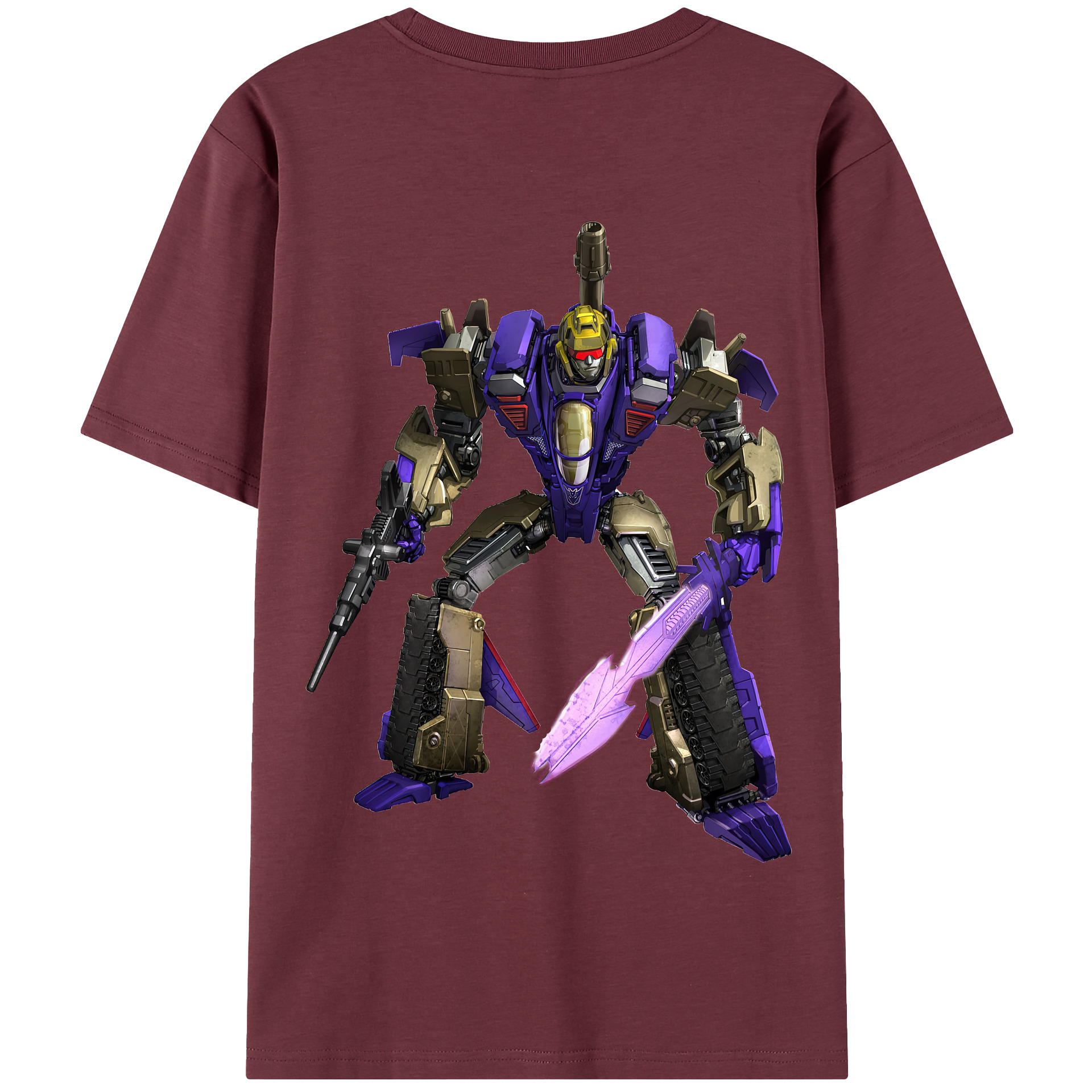 （画像用） Transformers トランスフォーマー 綿100％半袖Tシャツ（背面プリント）